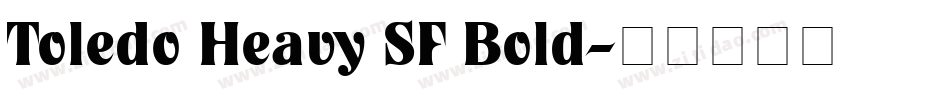 Toledo Heavy SF Bold字体转换